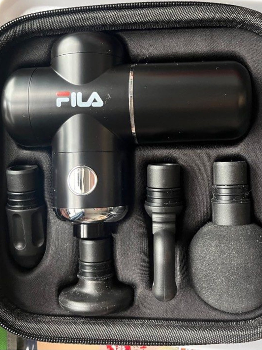 FILA Compact Massage Gun with Case
